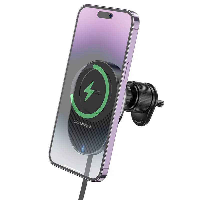 Support magnétique pour téléphone portable de voiture, chargeur sans fil magnétique Magsafe, support de sortie d'aération Support magnétique pour téléphone portable de voiture, chargeur sans fil magnétique Magsafe, support de sortie d'aération